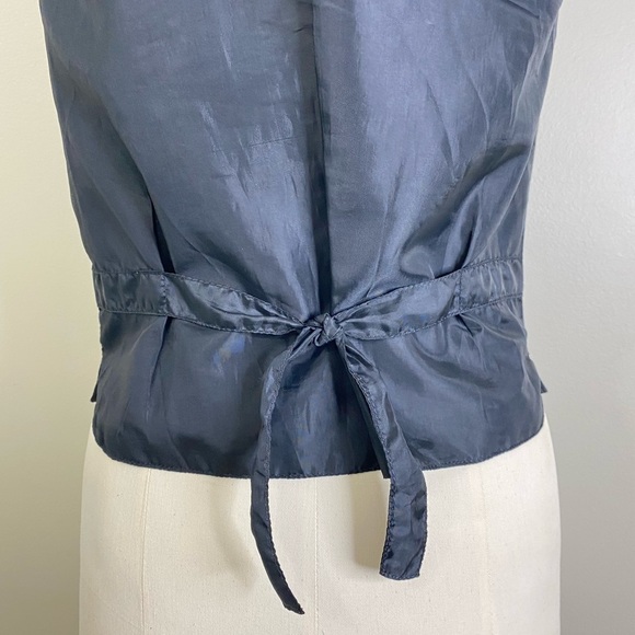 ANNEX LEATHER FRONT LEATHER BACK LINING VEST ONE CHEST POCKET TWO POCKET FLAP - Picture 13 of 14